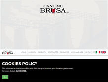 Tablet Screenshot of cantinebrusa.com